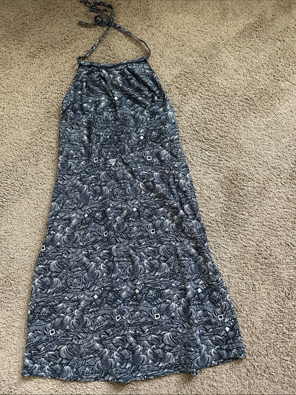 Columbia Patterned Halter Dress